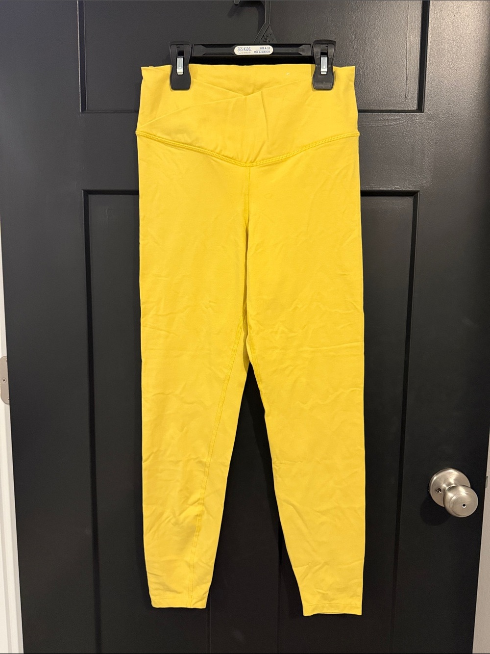 Old Navy Bright Yellow crisscross High-Waist Leggings